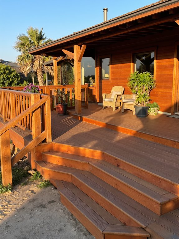 spacious decks enhance relaxation