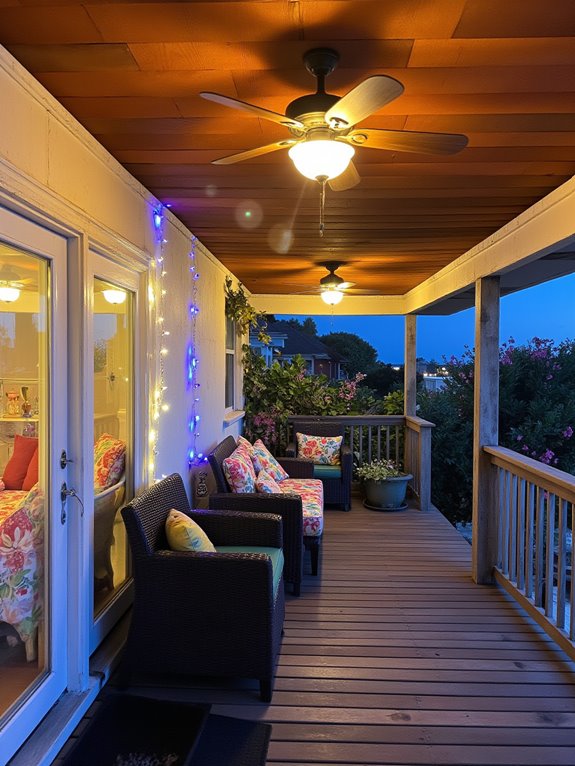 stylish cooling outdoor ambiance