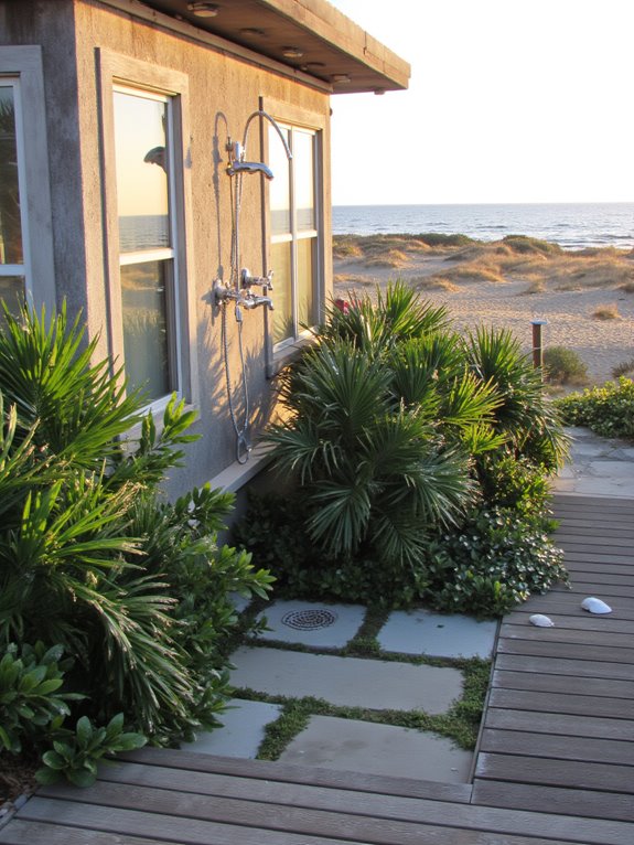 stylish functional outdoor showers