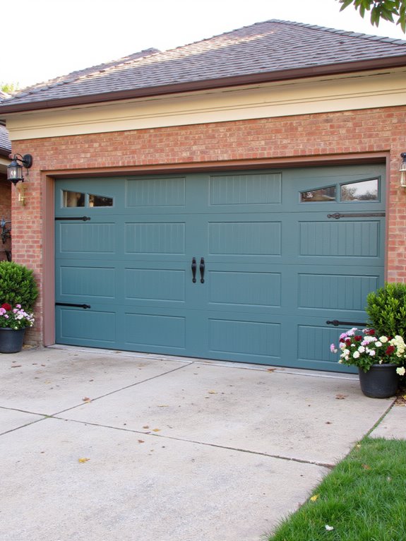 stylish garage door makeover
