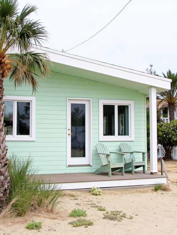 stylish modern seafoam exteriors