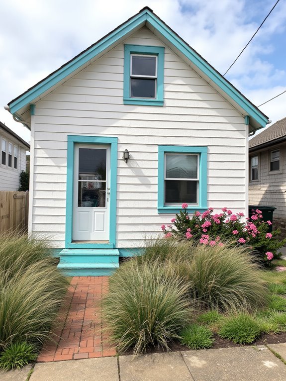 subtle turquoise coastal accent