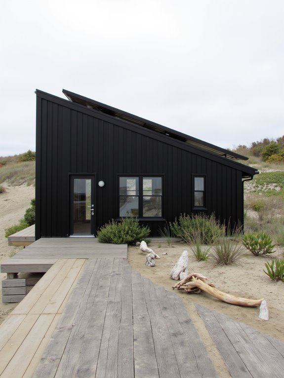 sustainable solar powered beach houses