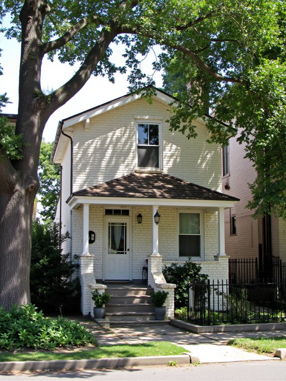 textured brick enhances exterior