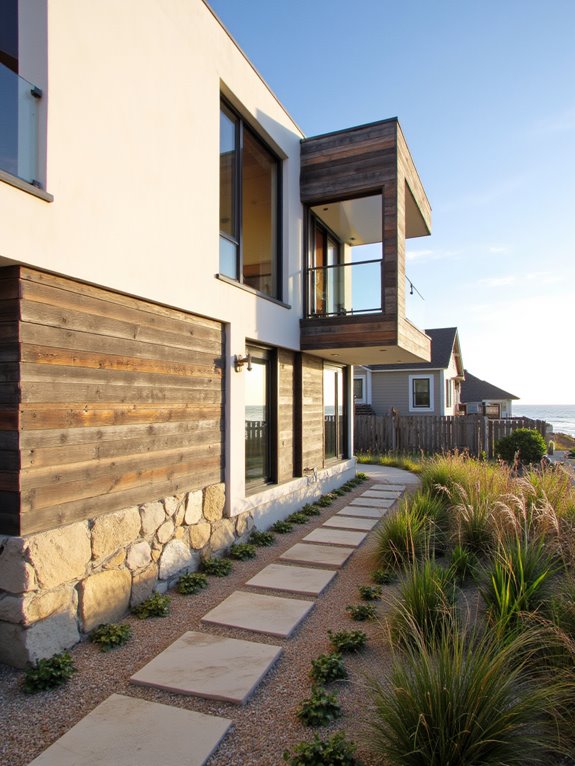 textured exteriors mixed materials