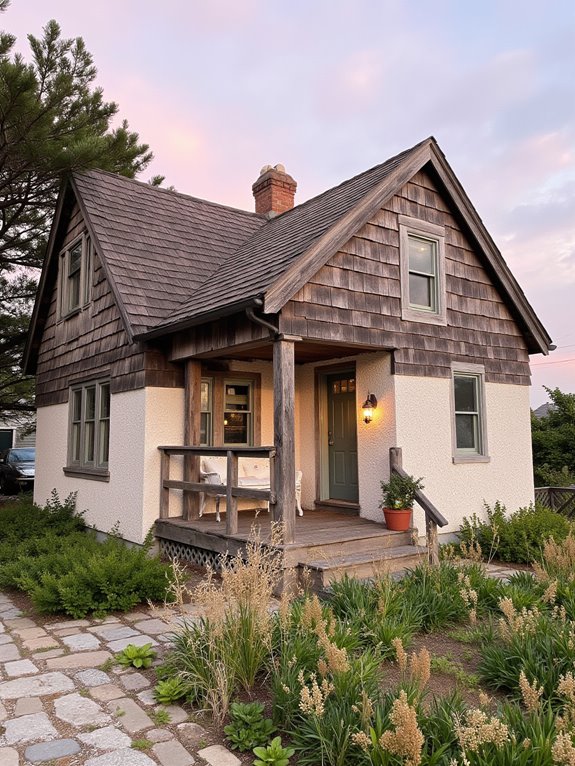 textured finishes enhance exteriors