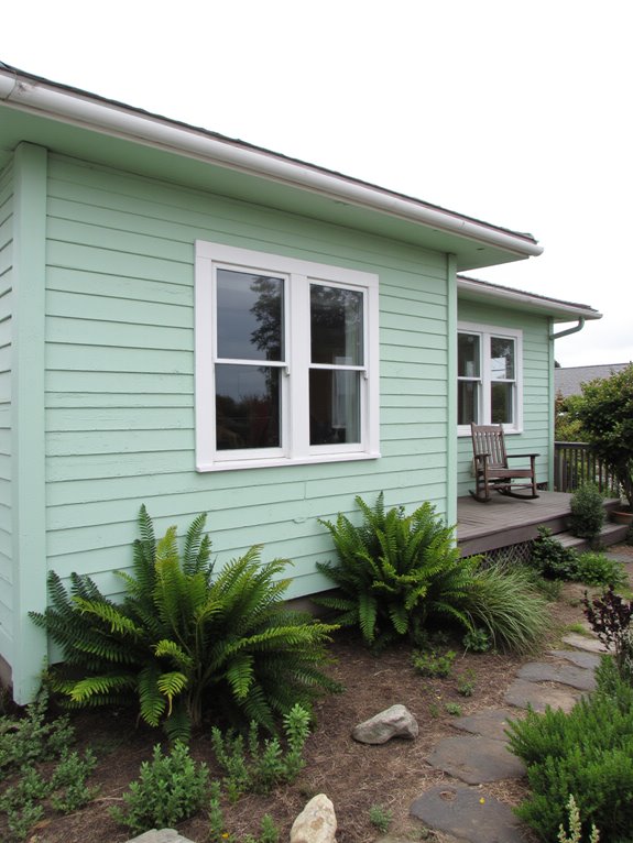 tranquil seafoam green ambiance