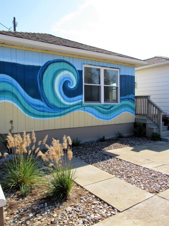 transformative coastal wall murals