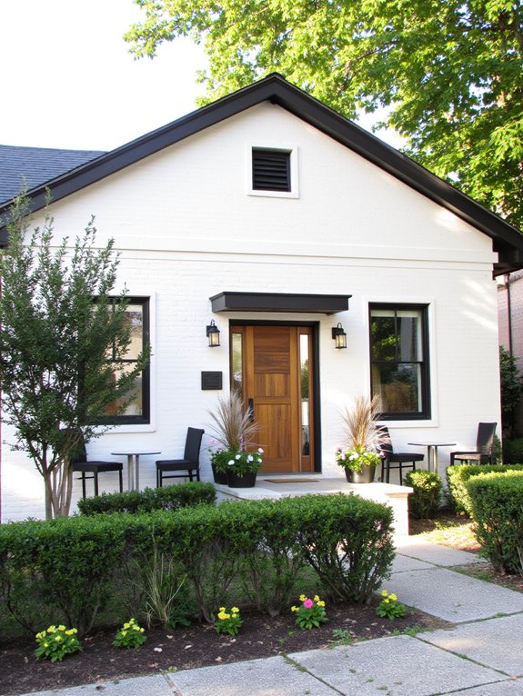 transitional white brick aesthetics