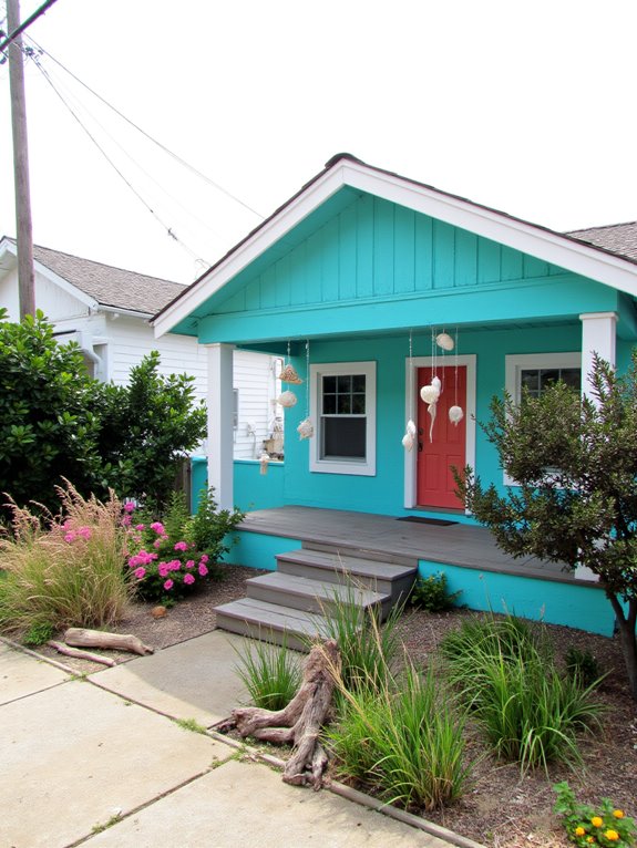 turquoise coastal home charm