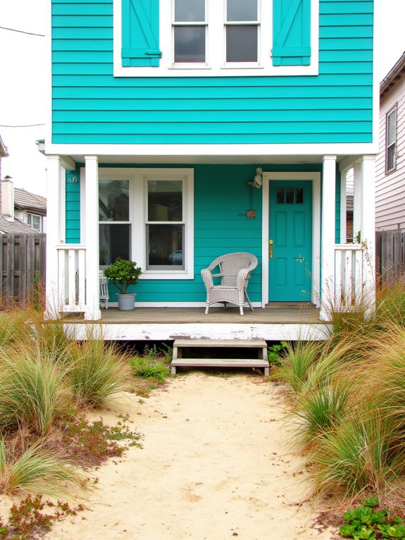 turquoise enhances coastal charm