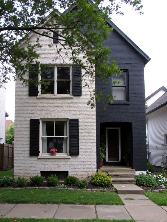 two tone brick design trend