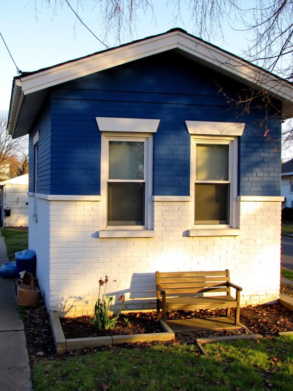 two tone exterior design technique