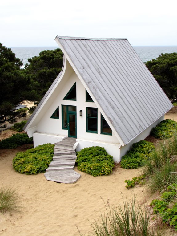 unique beach house roofs