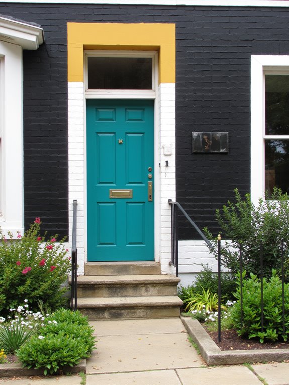 unique door and trim colors
