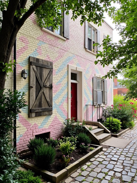 unique painted brick patterns