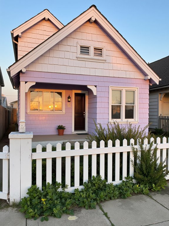 unique pastel beach exterior