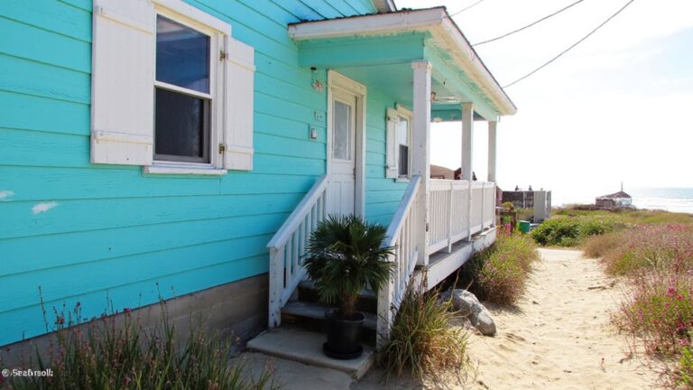 21 Vibrant Turquoise Beach House Exterior Ideas For A Fun Coastal Touch vibrant coastal beach house