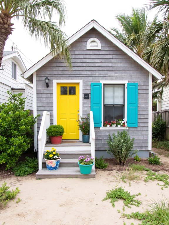 vibrant coastal color accents