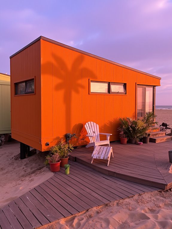 vibrant coastal sunset retreat