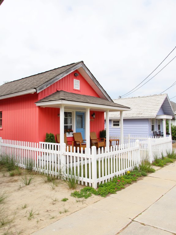 vibrant coral enhances coastal decor