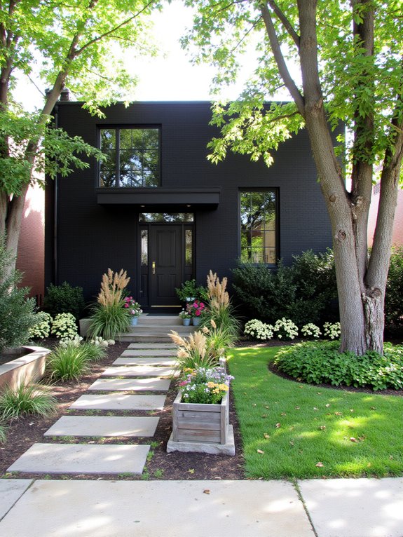 vibrant flowers enhance contrast