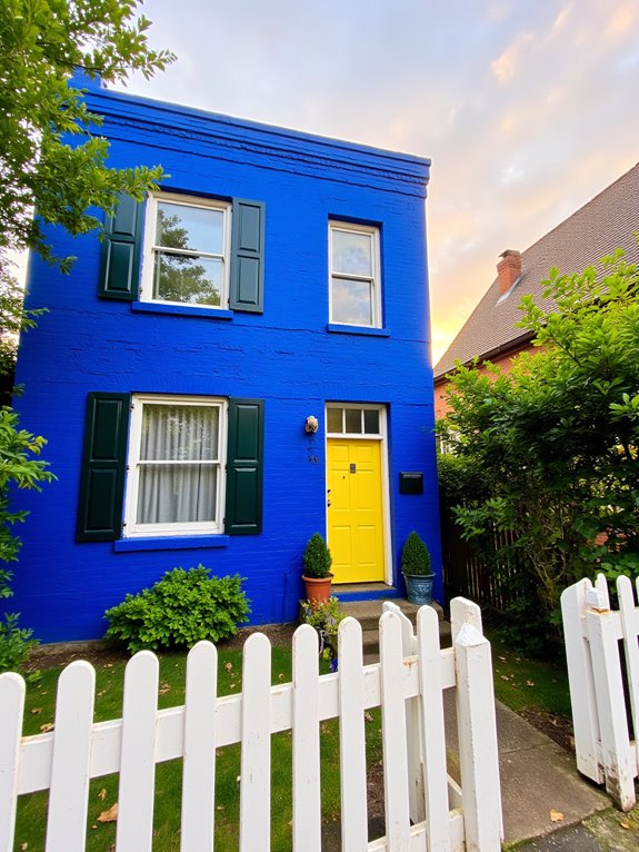 vibrant painted brick ideas