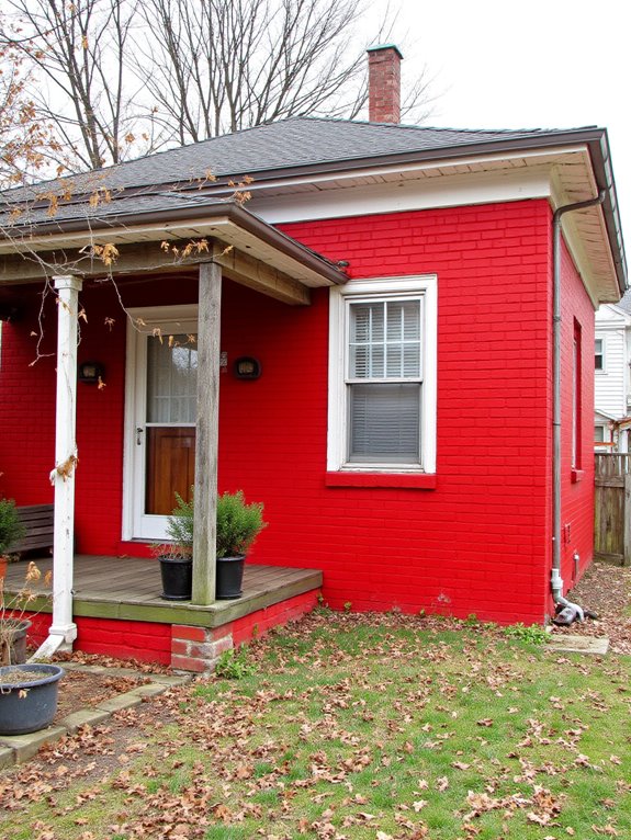 vibrant red brick transformation