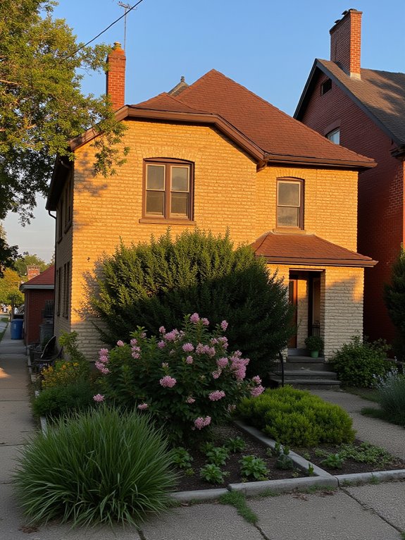 warm earthy exterior combination