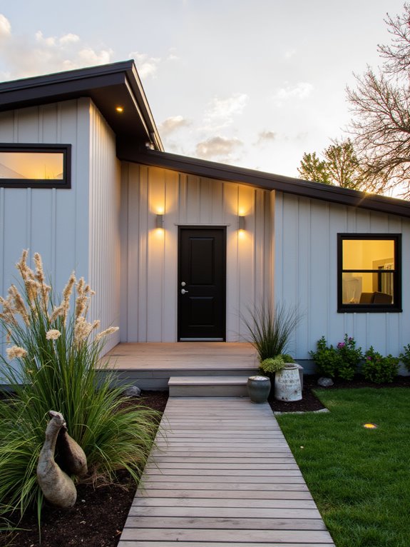 warm lighting for gray homes