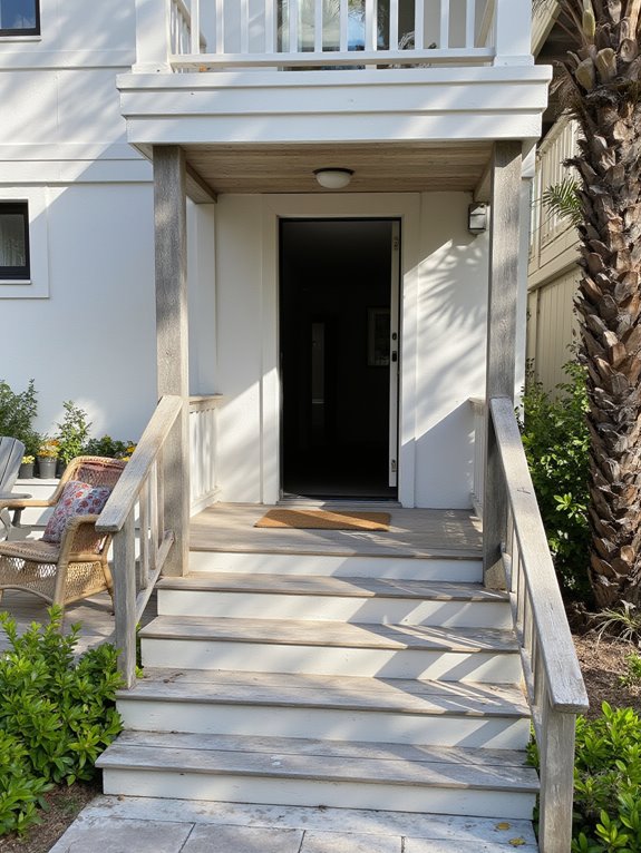 welcoming coastal entrance design