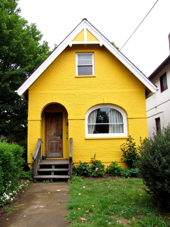yellow paint enhances architecture