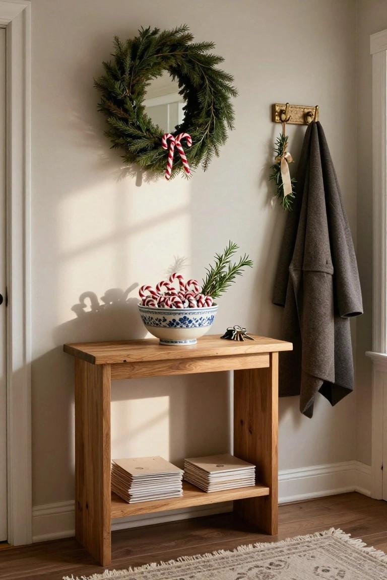 Entry Table Candy Cane Bowl