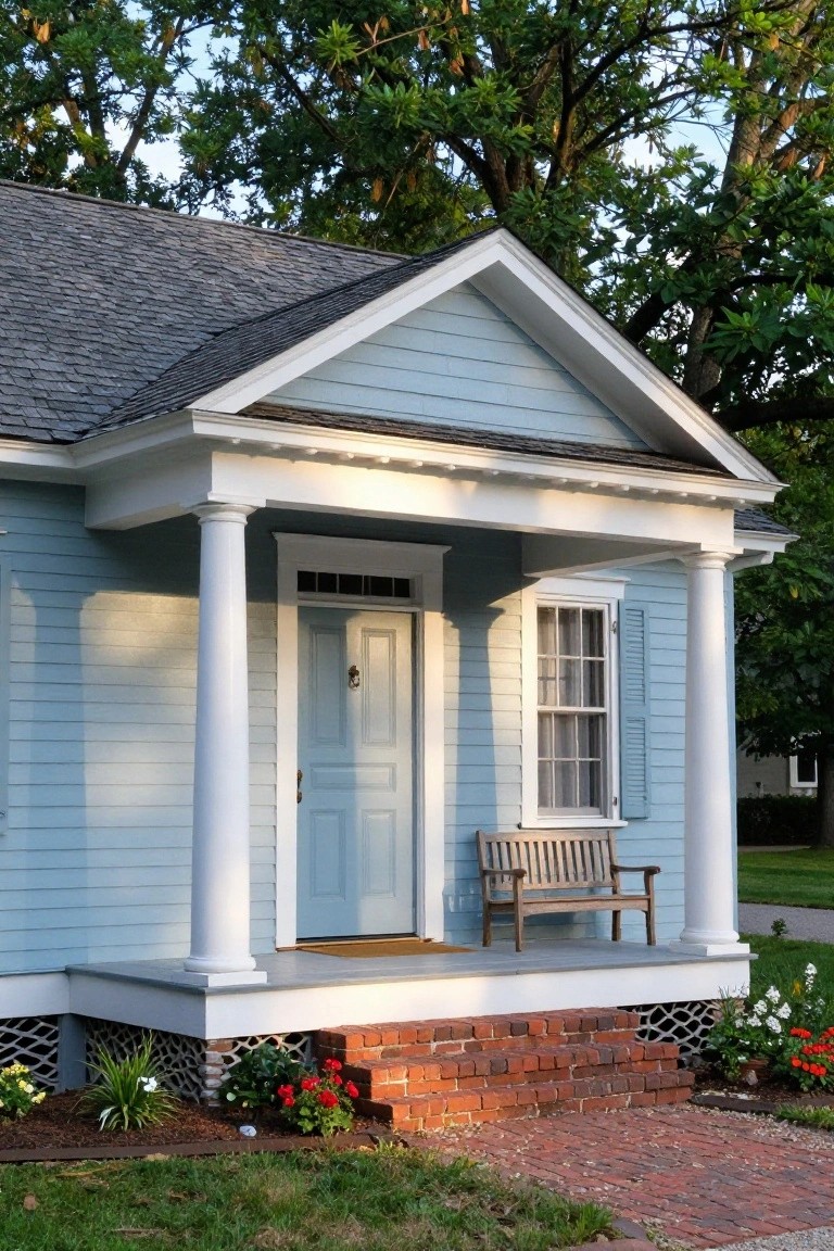 Porch Columns for a Grand Front Entrance