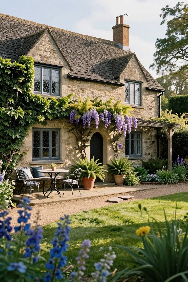 Ivy Covered Stone Walls