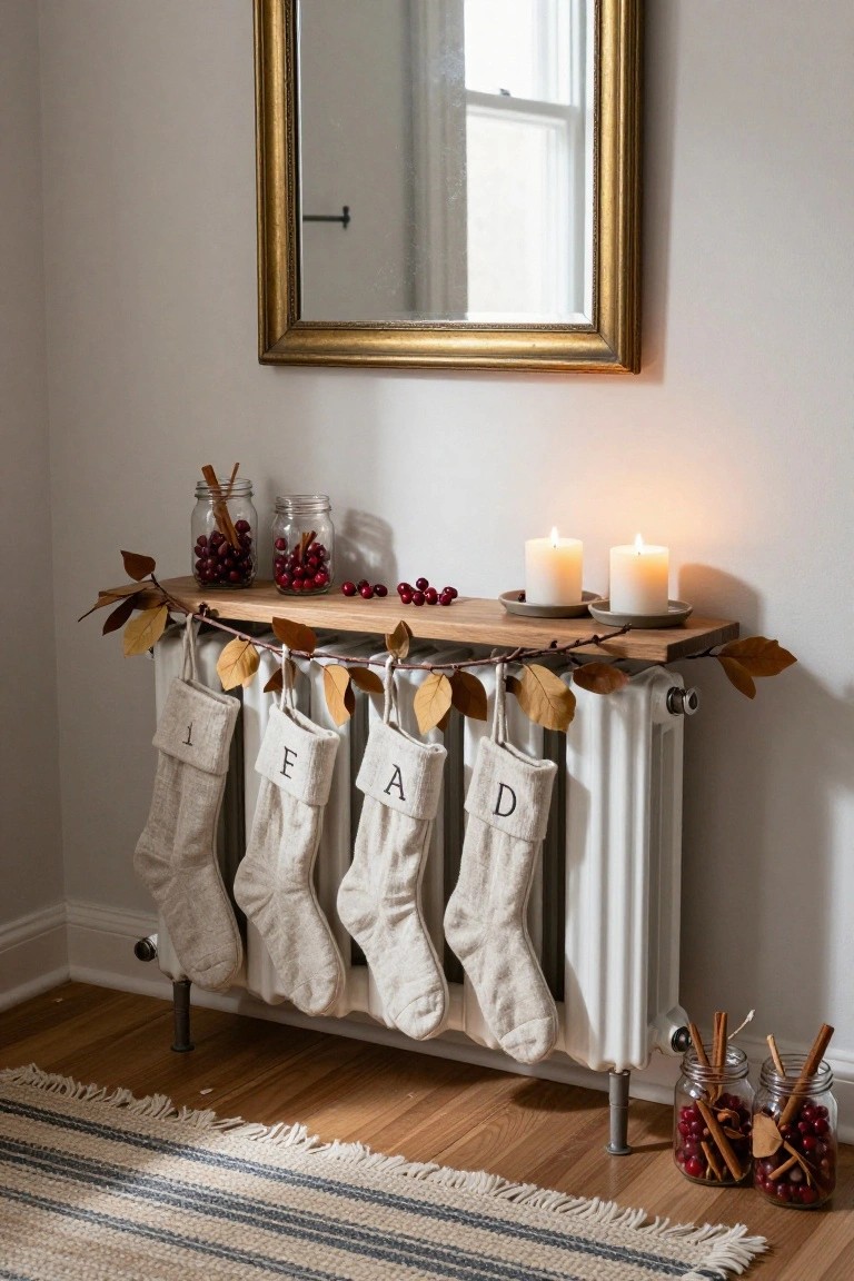 Hang Stockings Over a Radiator