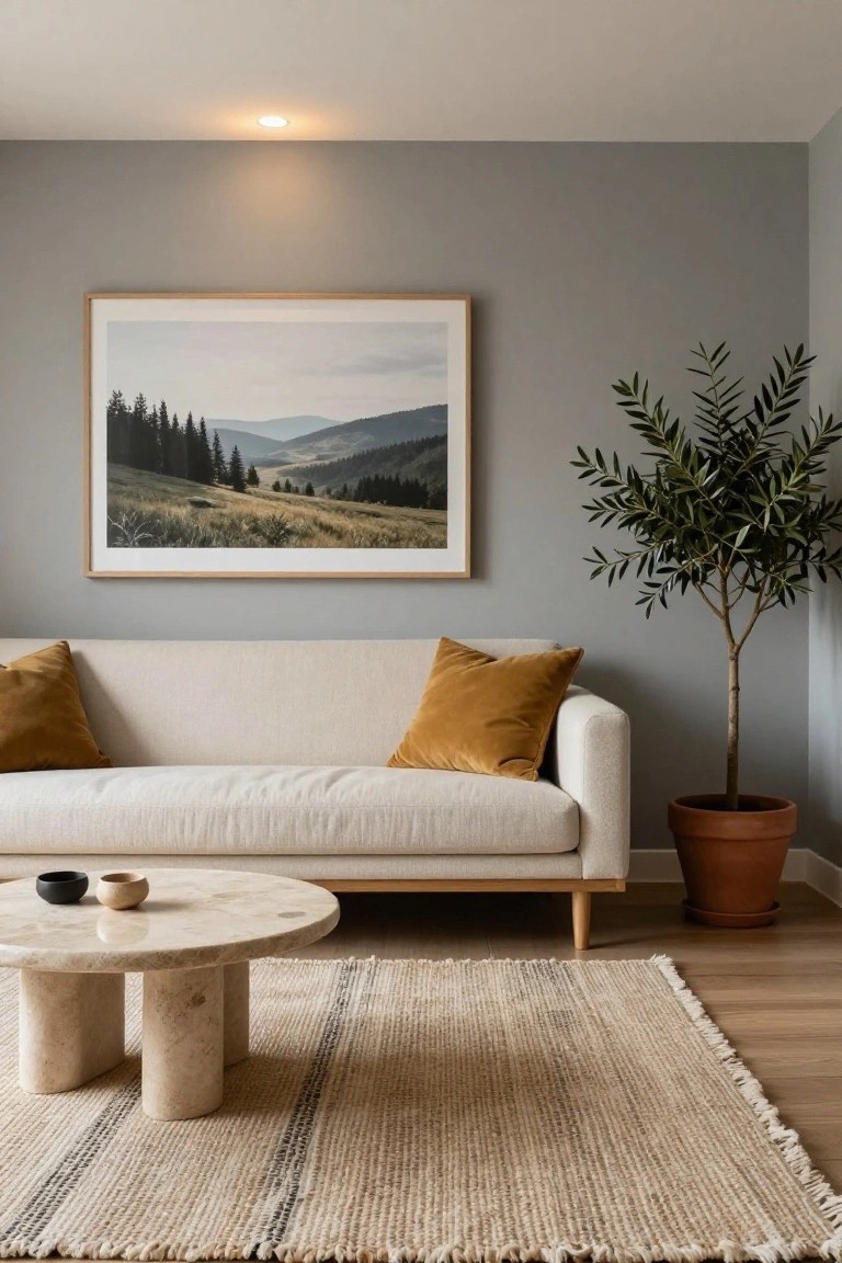 Travertine Coffee Table Centerpiece