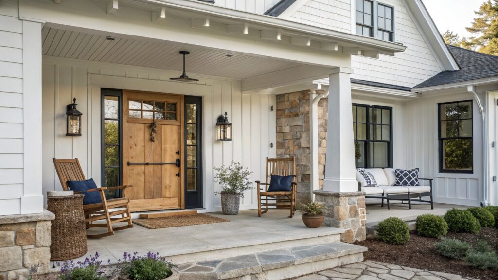 18 Modern Farmhouse Front Porch Ideas That Welcome You Home