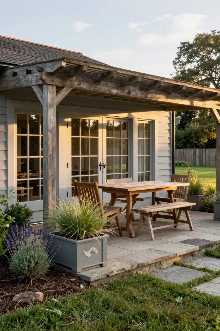 Rustic Pergola Porch
