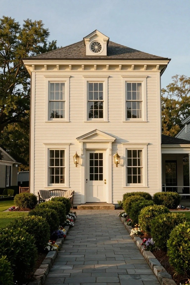 Classic Pedimented Front Entry