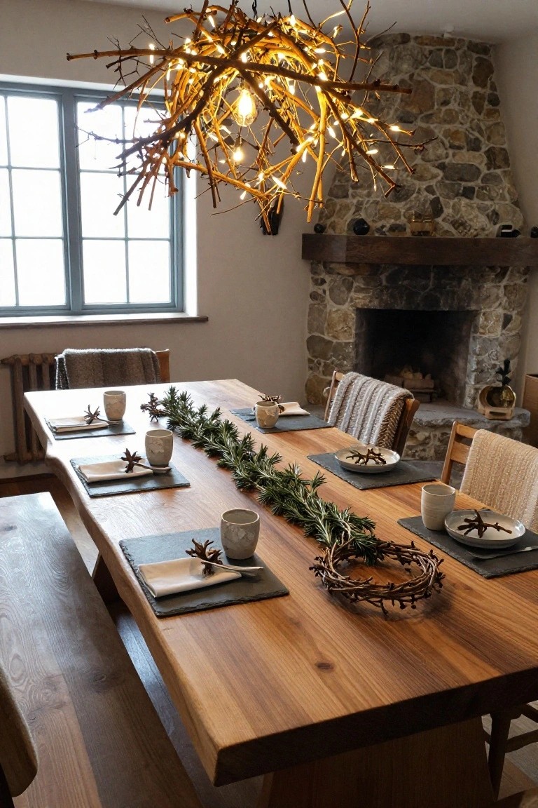 Natural Rosemary Table Runner