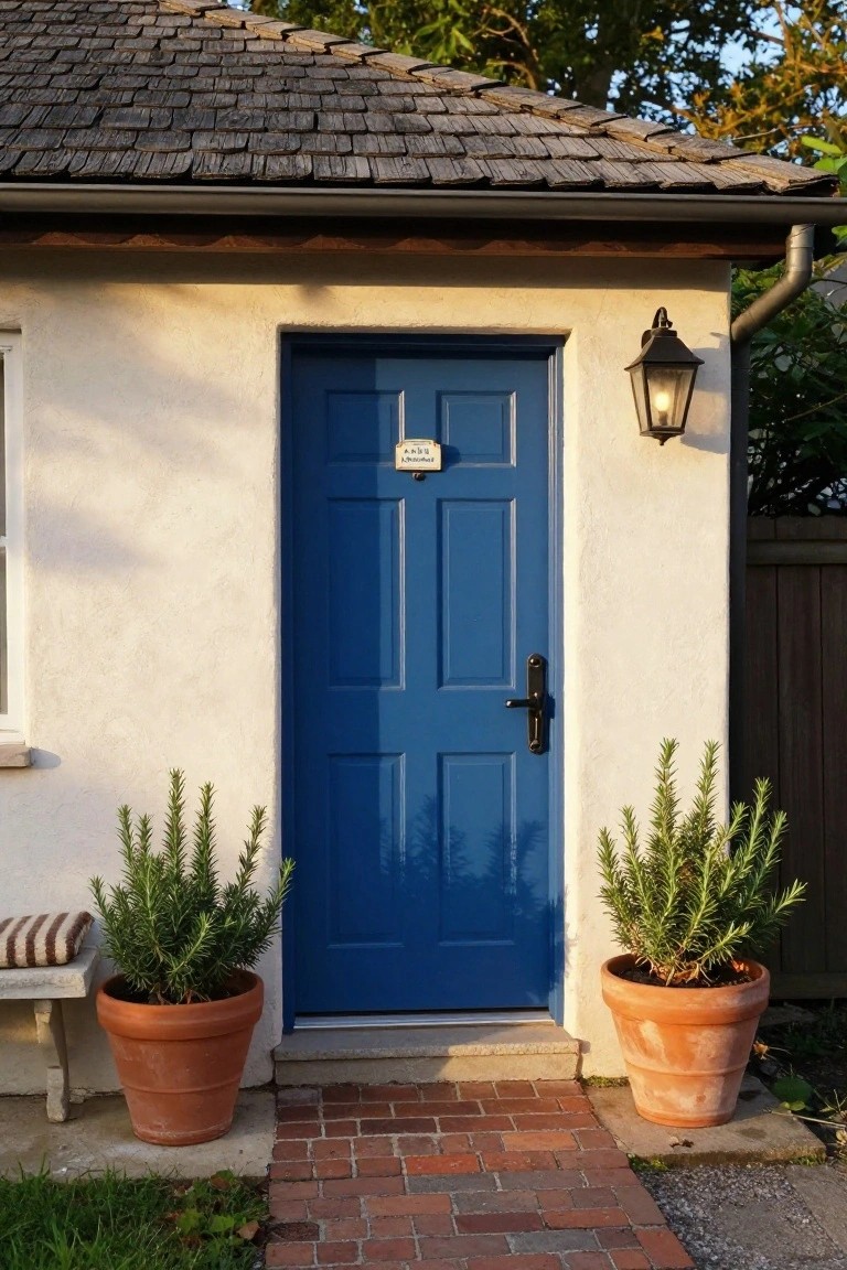 A Bold Blue Front Door