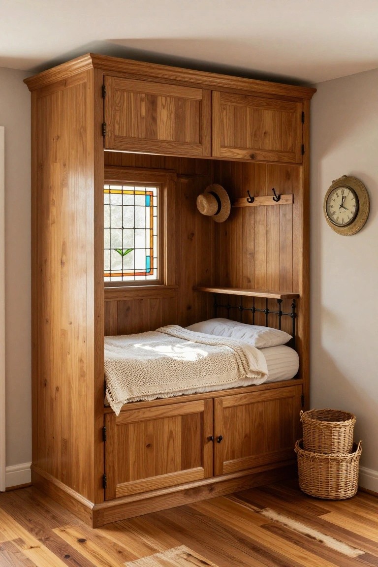 Cozy Armoire Bed Nook
