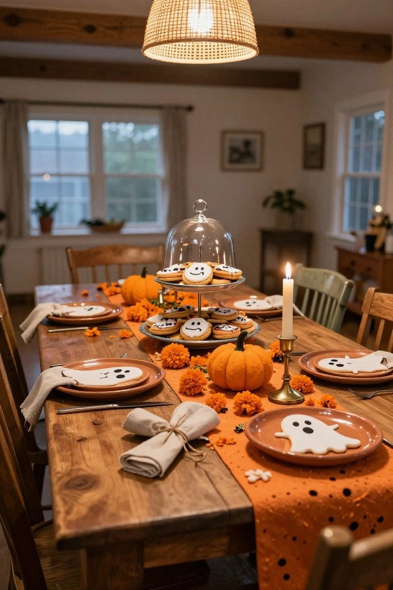 Cozy Halloween Dining Table