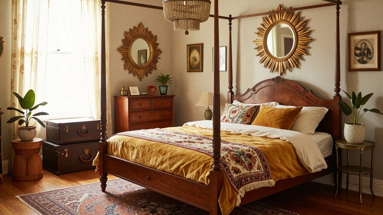 20 Vintage Maximalism Bedroom Decor Ideas