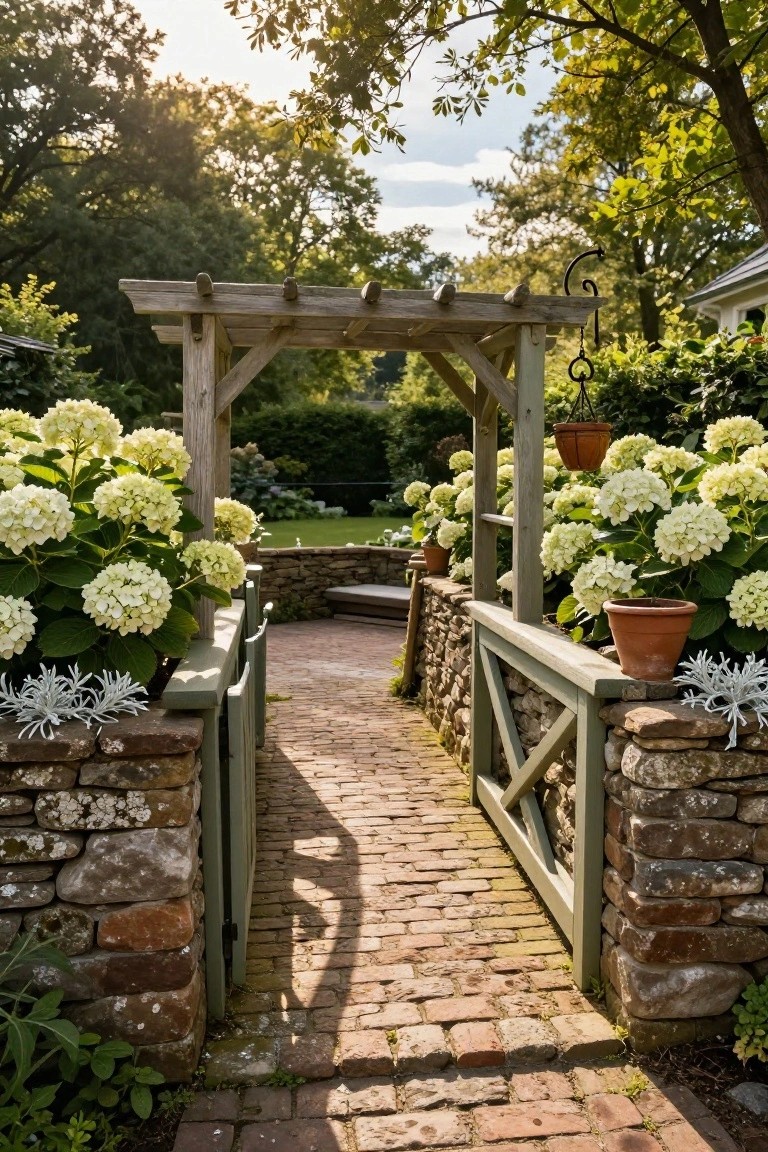 Rustic Wooden Arbor Gate