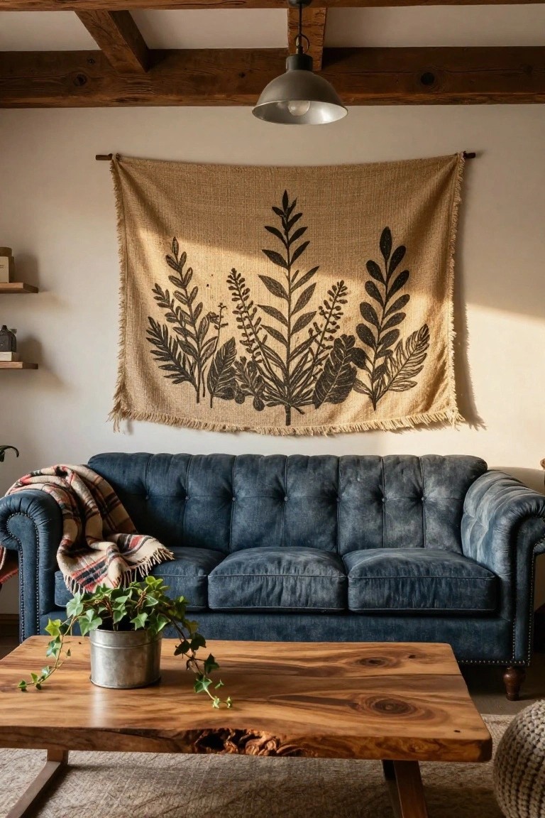 Burlap Tapestry Wall Hangings