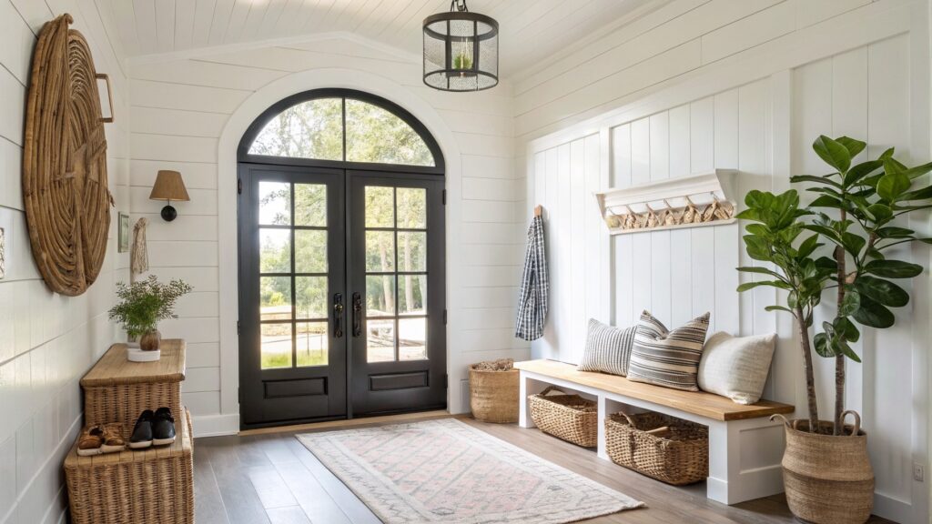 15 Modern Farmhouse Entryway Ideas That Make A Statement