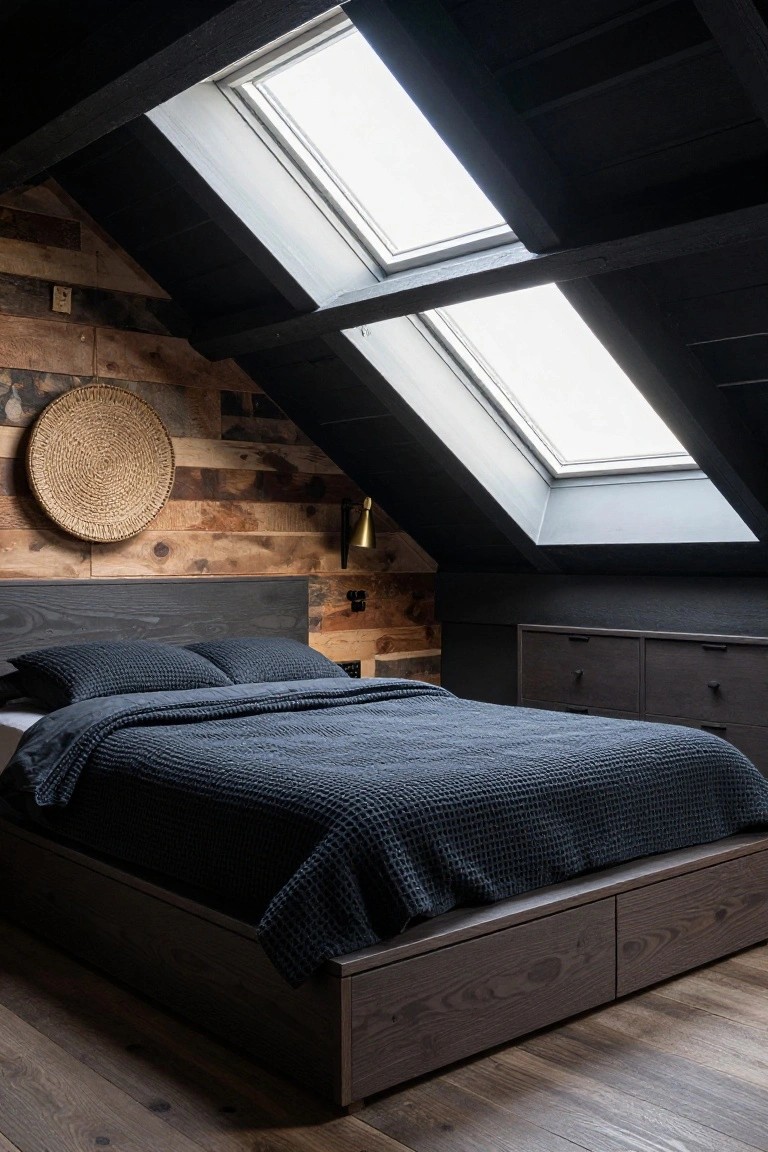 Black Ceilings in Attic Bedrooms