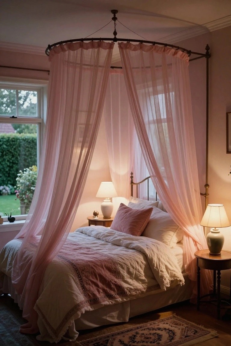 Soft Sheer Canopy Bed